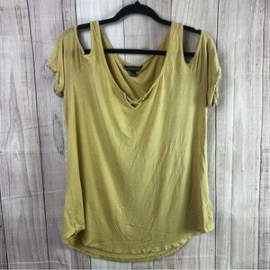 Rock & Republic Mustard Yellow Women's Blouse